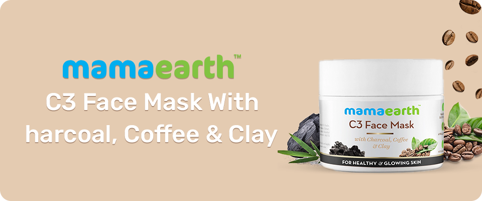 Mamaearth C3 Face Mask With Charcoal Coffee Clay