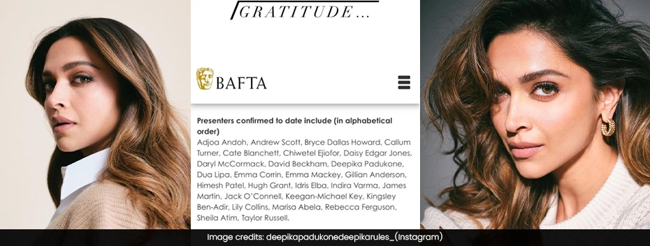 Deepika Padukone to Present at BAFTA 2024